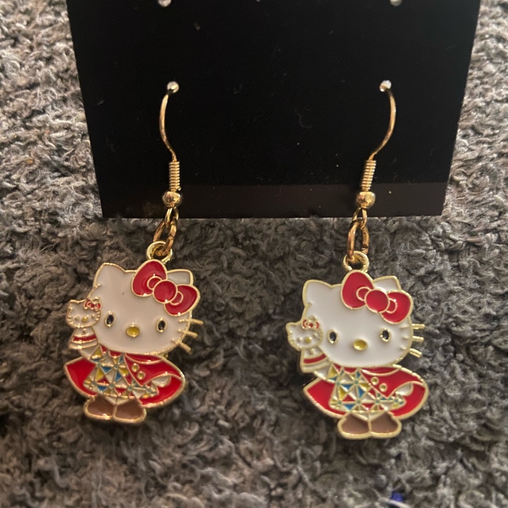 Handcrafted Hello kitty earrings (pick one) - Picture 8 of 13
